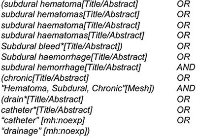 Type of Drain in Chronic Subdural Hematoma—A Systematic Review and Meta-Analysis